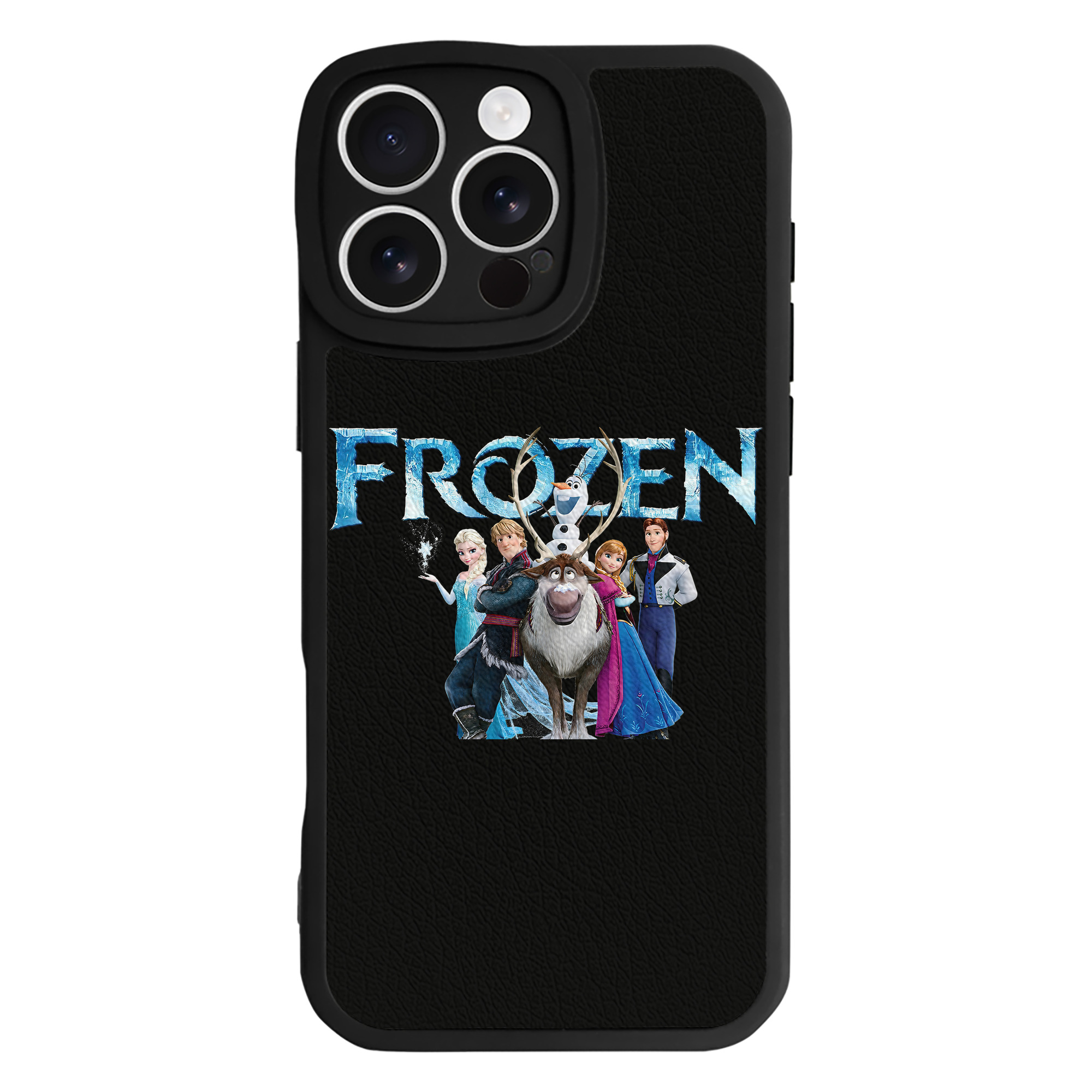 （画像用） アナと雪の女王 アンナ エルサ Frozen Anna Elsa 【iPhone 16シリーズ対応】シリコンスマホケース（レザー調） 材質：シリコン